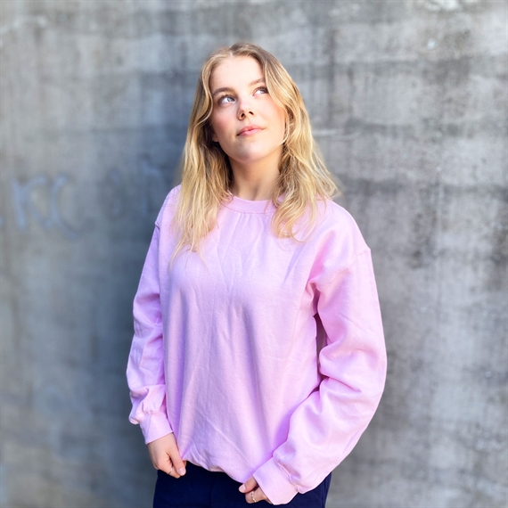 Lyserød sweatshirt