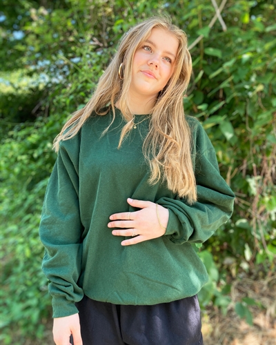 Flaskegrøn sweatshirts Jørnæs