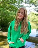 Grøn hoodie Jørnæs