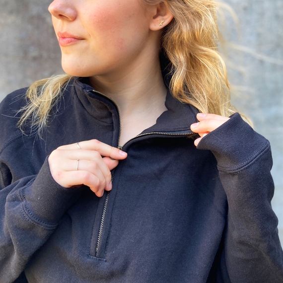 Fruit of the Loom - Sweatshirt med zip-neck - Classic