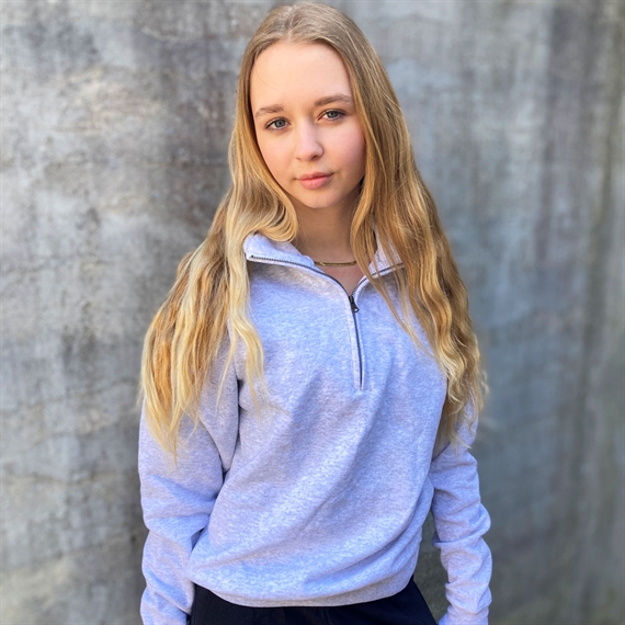 Fruit of the Loom - Sweatshirt med zip-neck - Classic